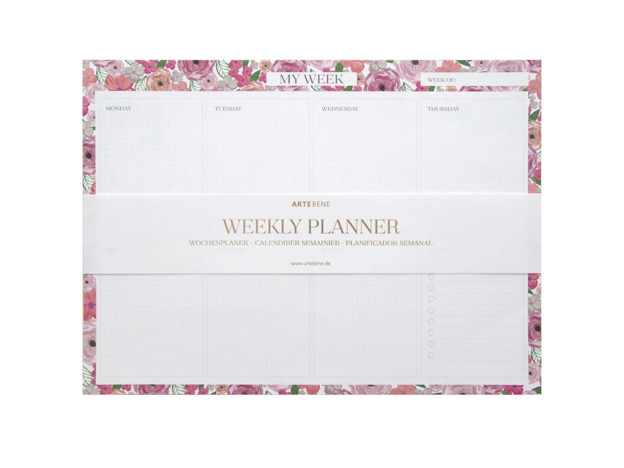 Weekly planner 31,5x23cm 52fg