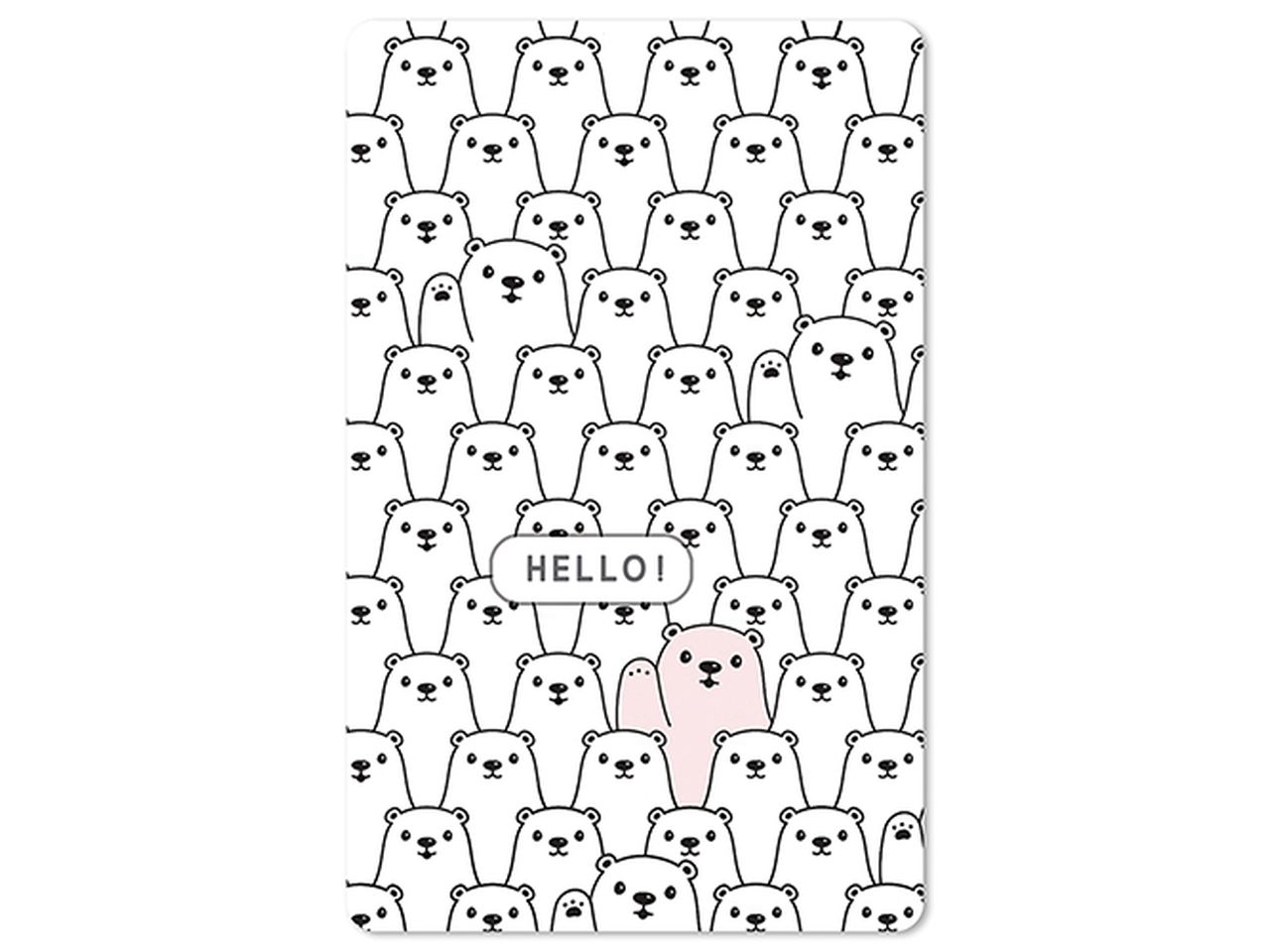 Cartolina Lunacard - Hello bear