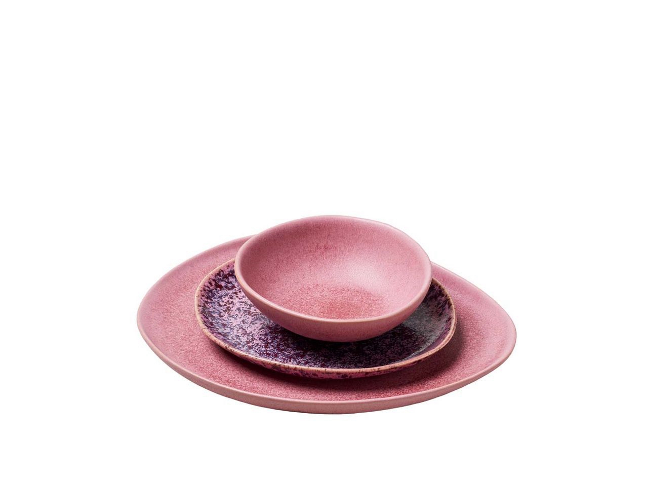 Set piatto-ciotola in ceramica - Dahlia