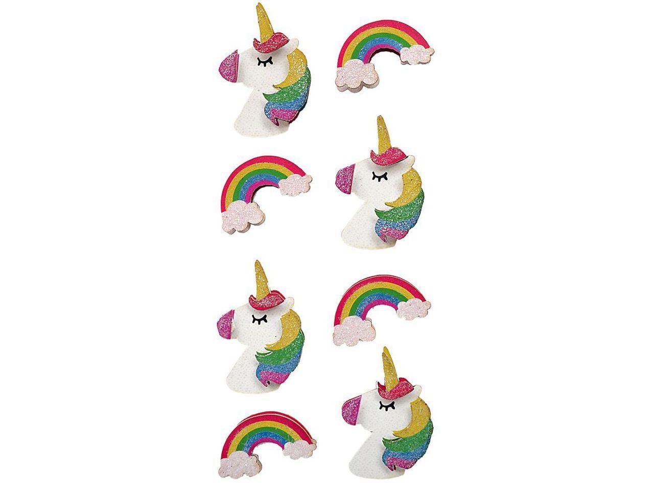 Handmade Sticker Rainbow and unicorns