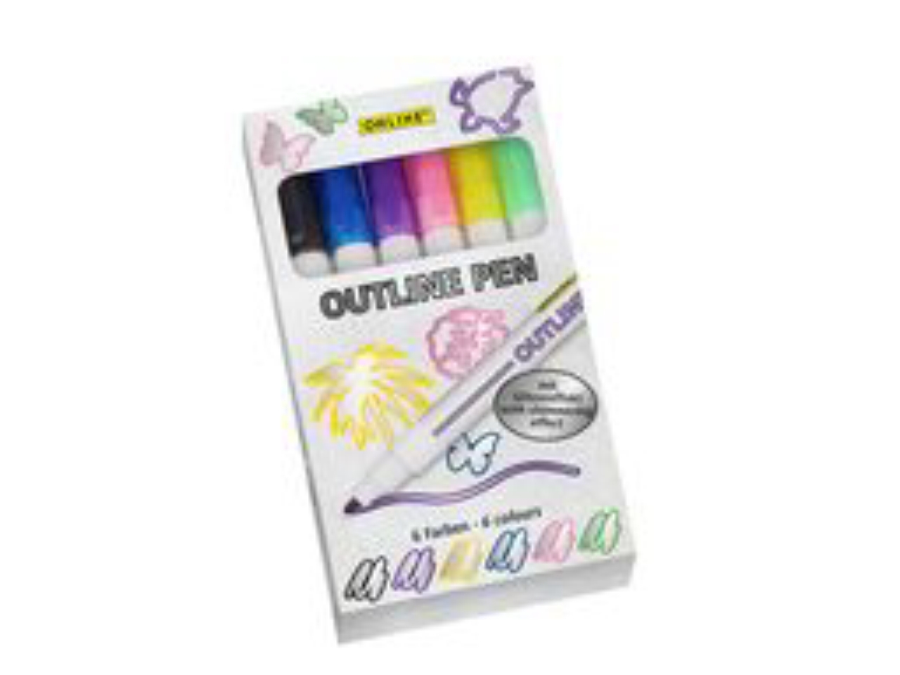 Outline Marker, 6 colori