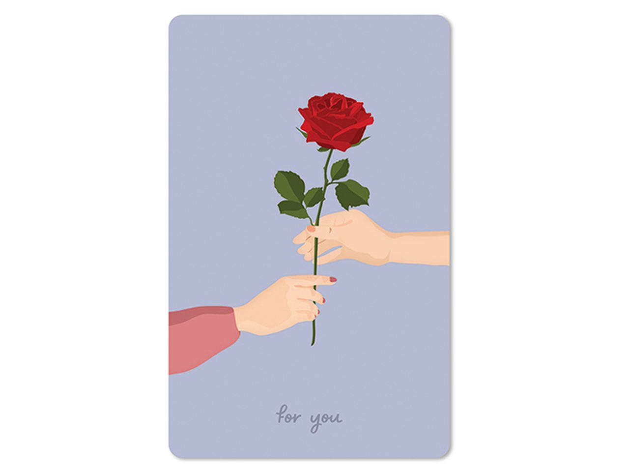 Cartolina Lunacard -*Rose for you