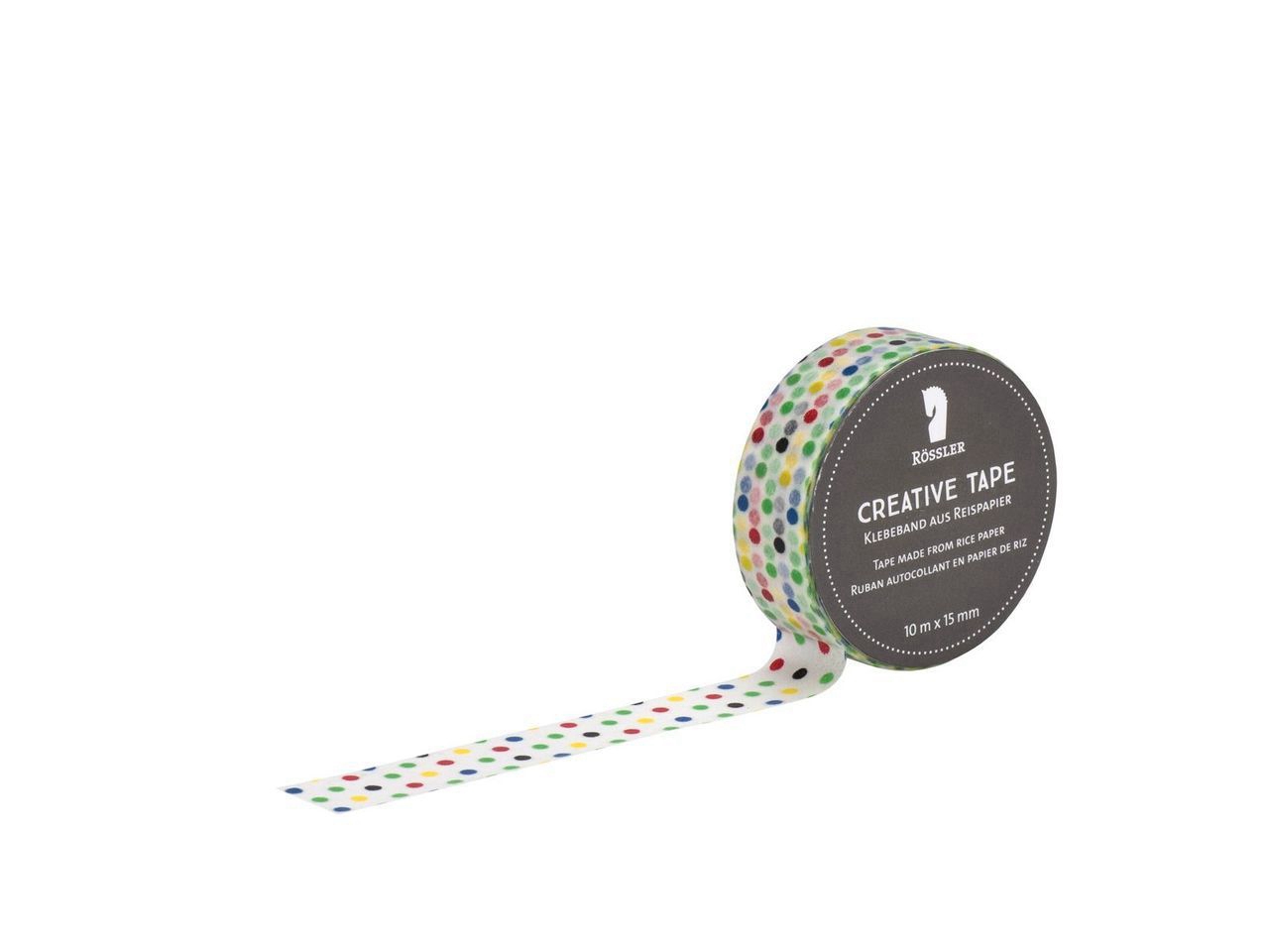 Creative Tape adesivo - Punti colorati su sfondo trasparente