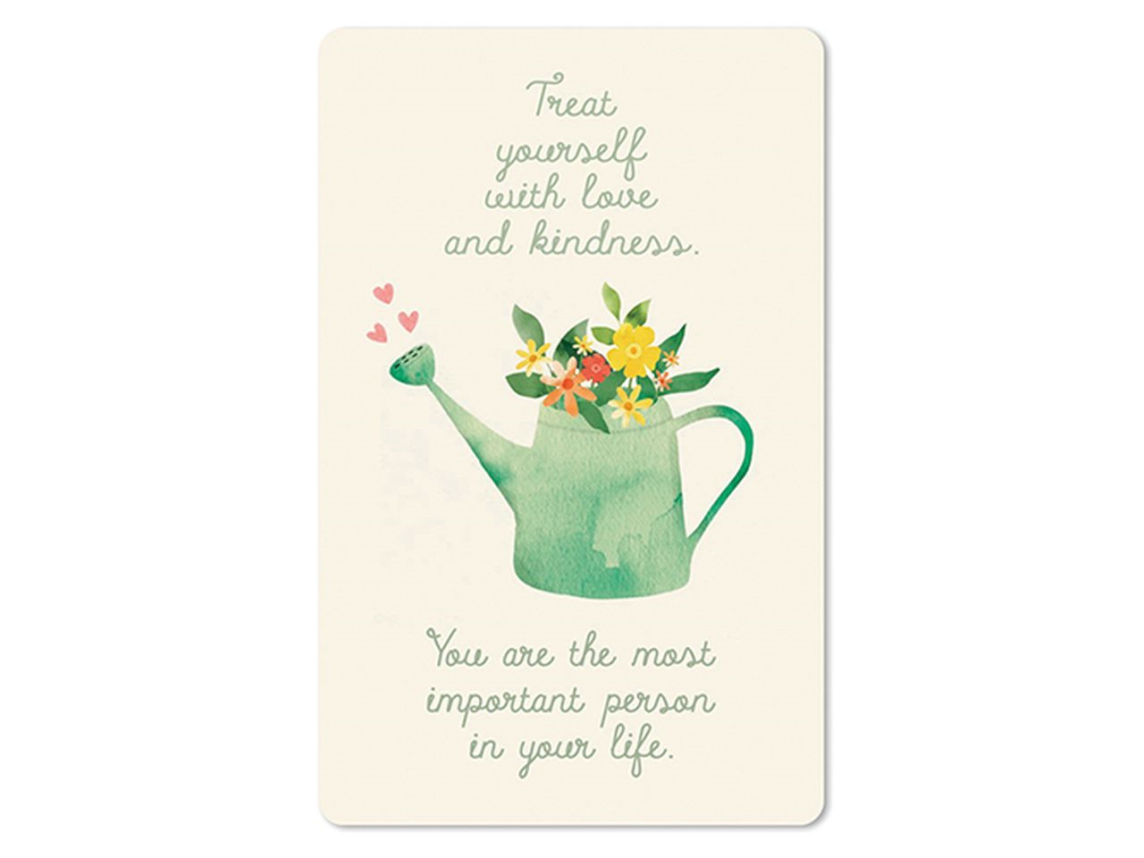Cartolina Lunacard - Treat yourself with love and kindess