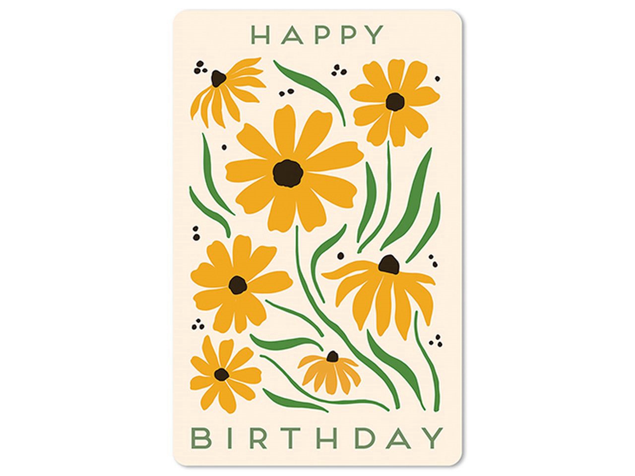 Cartolina Lunacard - Happy flowery birthday