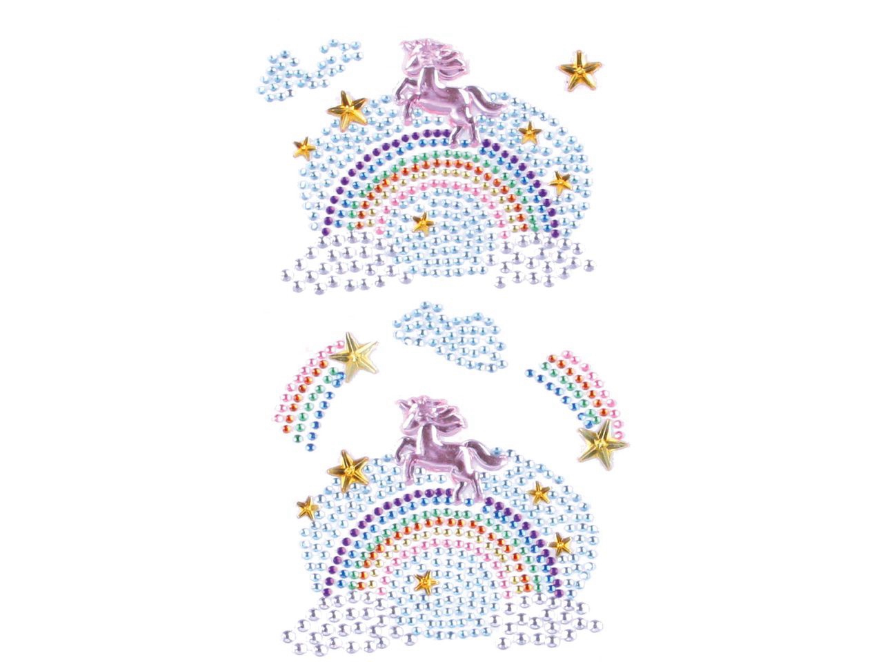 Handmade Sticker Crystals- Rainbow & unicorn