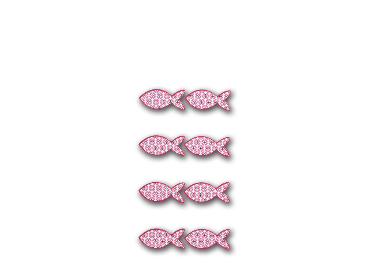 Handmade Sticker Comunione - pesce rosa