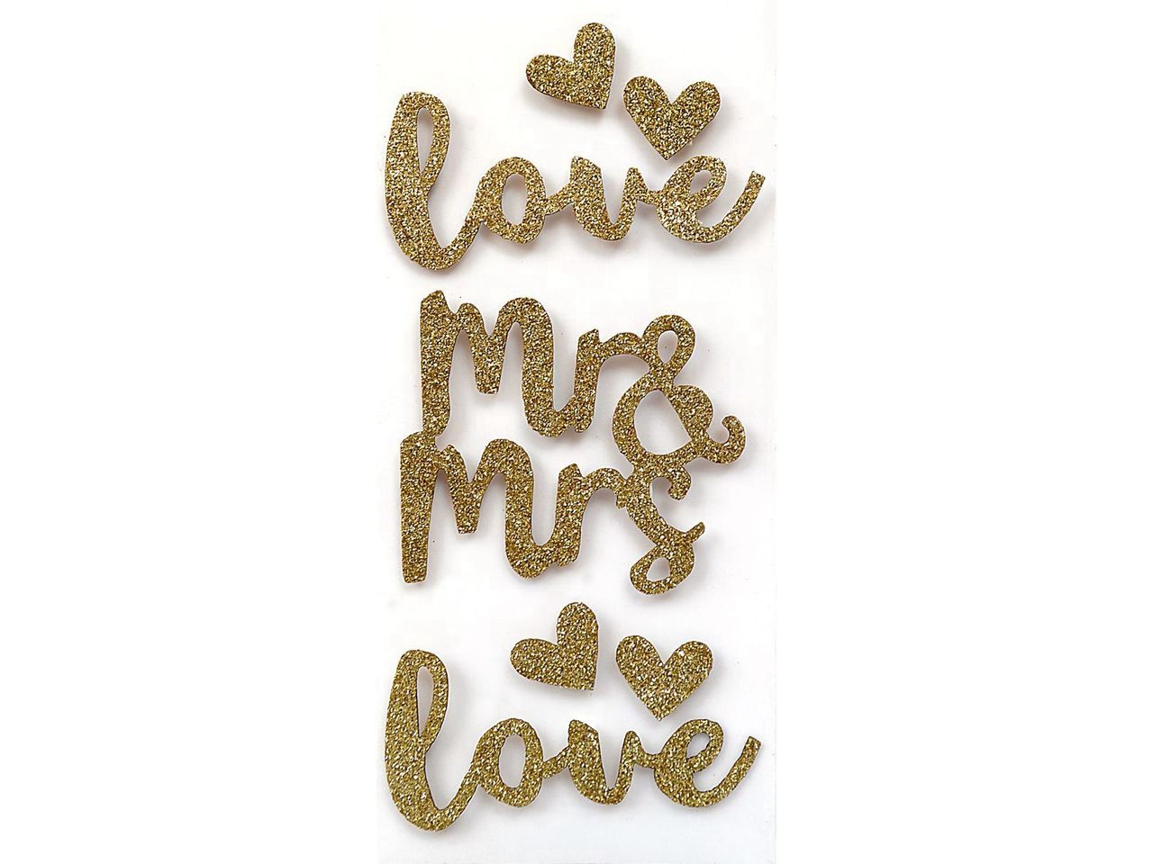 Handmade Sticker In Love - Mr.& Mrs