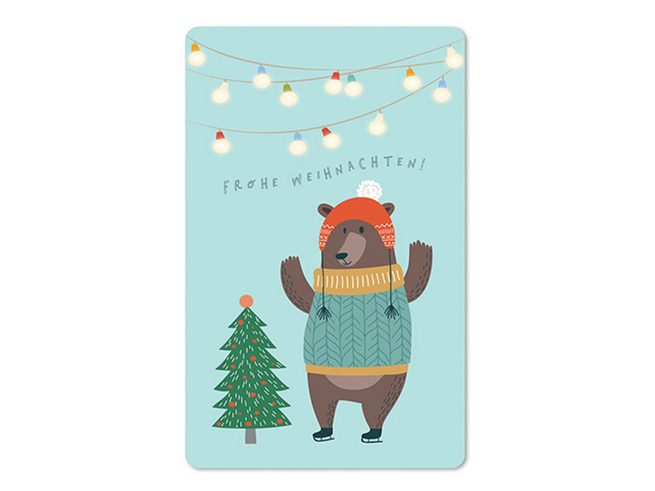 Cartolina Lunacard *Weihnachtsbär