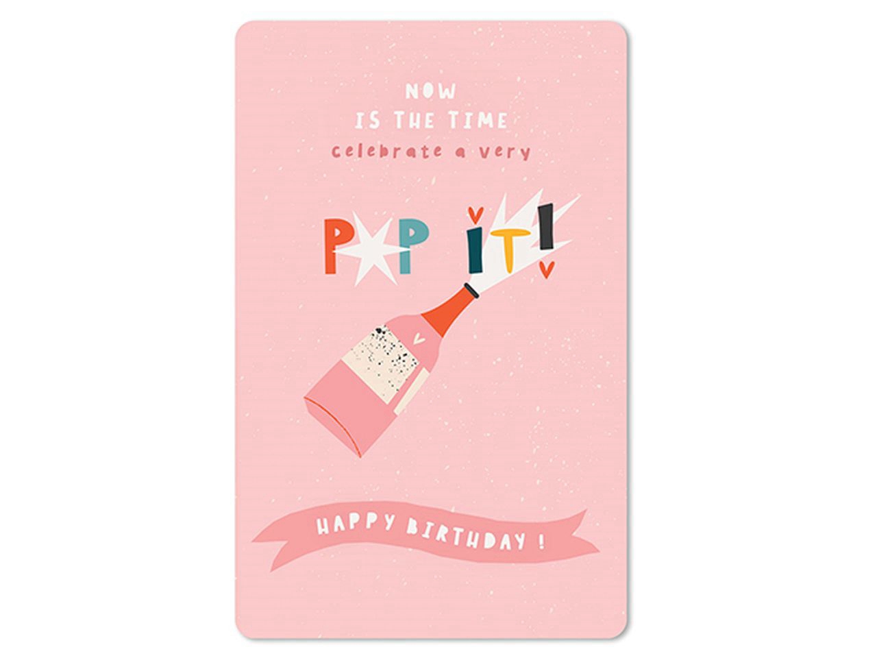 Cartolina Lunacard -*Pop it, happy birthday