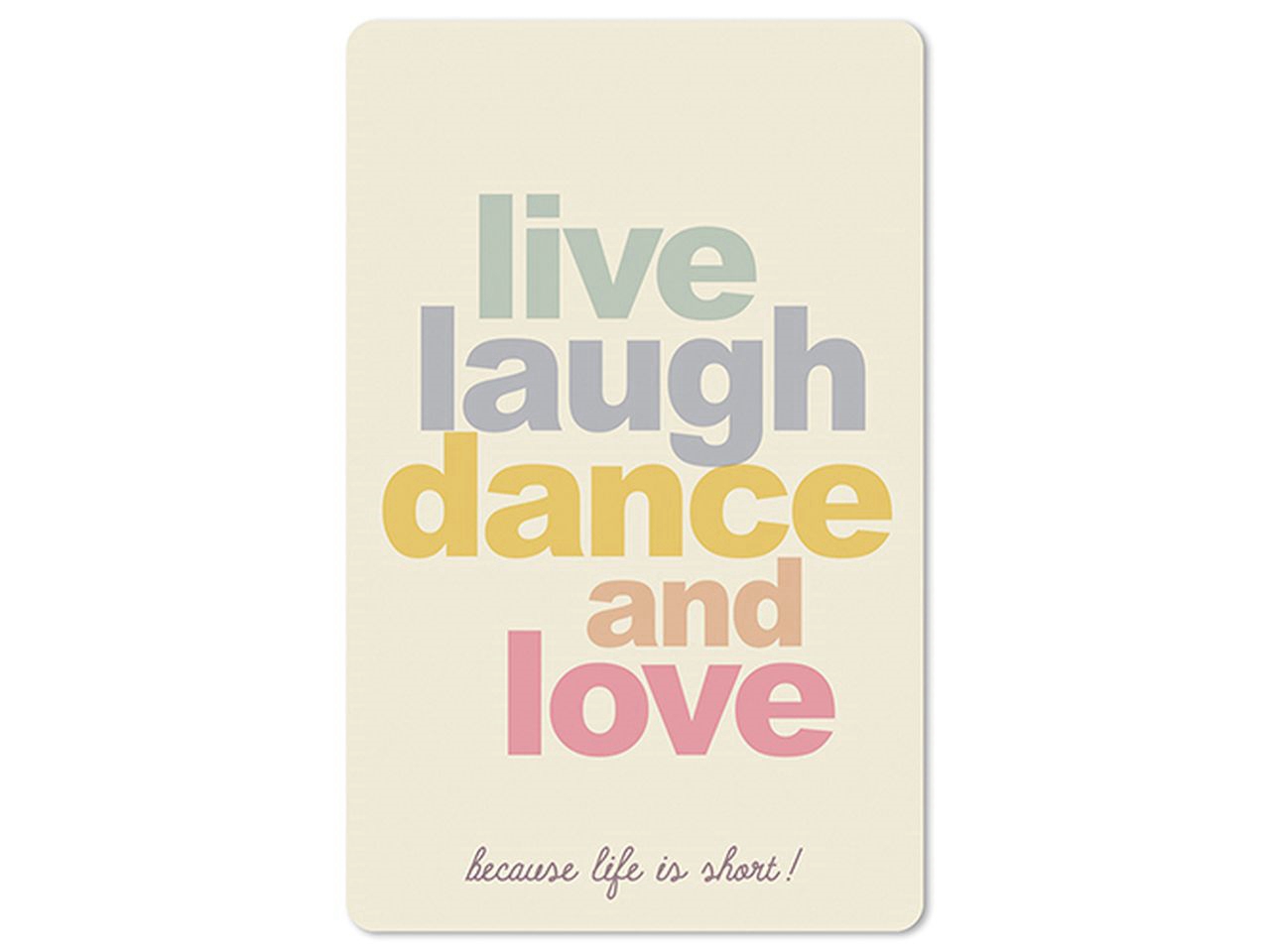 Cartolina Lunacard - Live laugh dance