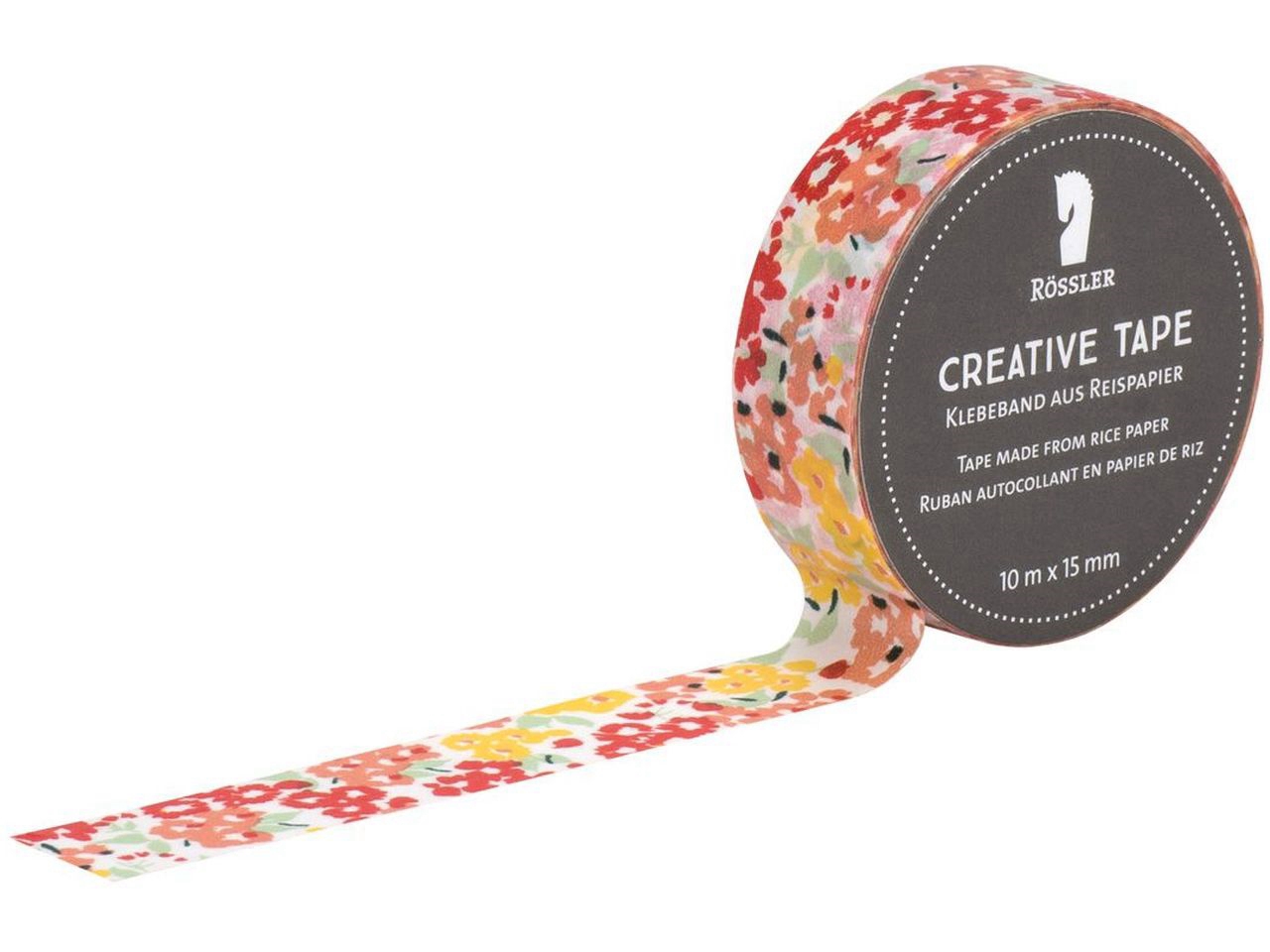 Creative Tape adesivo - Fiori gialli, rossi e arancioni