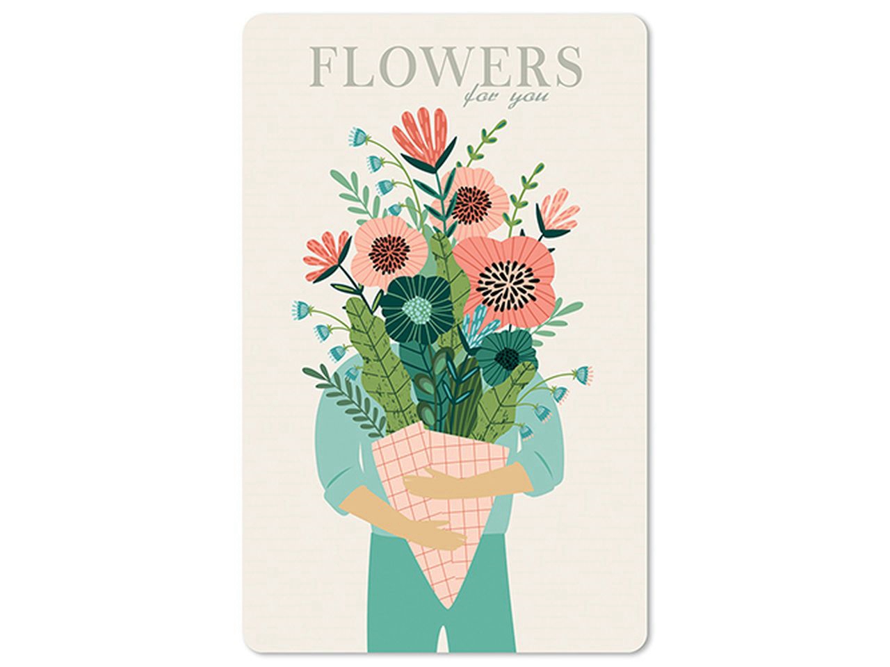 Cartolina Lunacard - Flowers for you