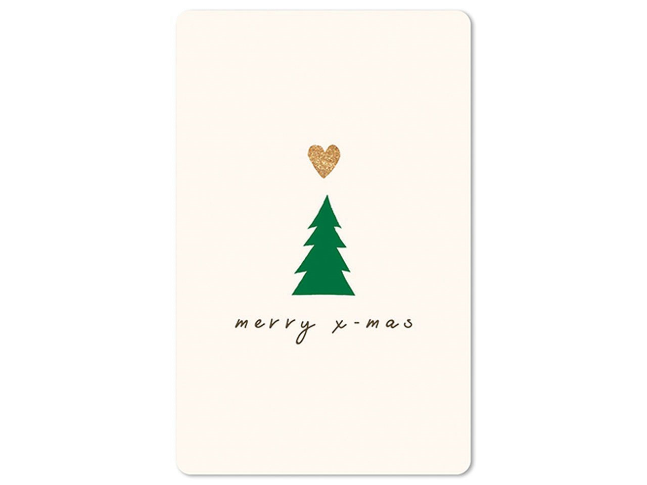Cartolina Lunacard - Christmas Heart & Tree